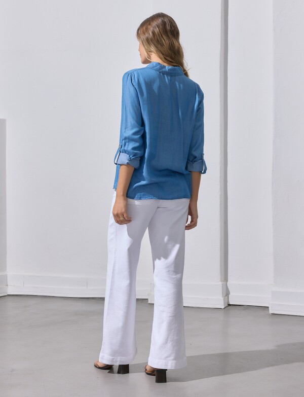 Camisa Lyocell Bolsillos JEAN