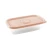 Recipiente Rectangular 520ml Varios Colores SALMON