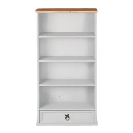 BIBLIOTECA ESTANTERÍA ORGANIZADOR EN MADERA MACIZA BLANCO