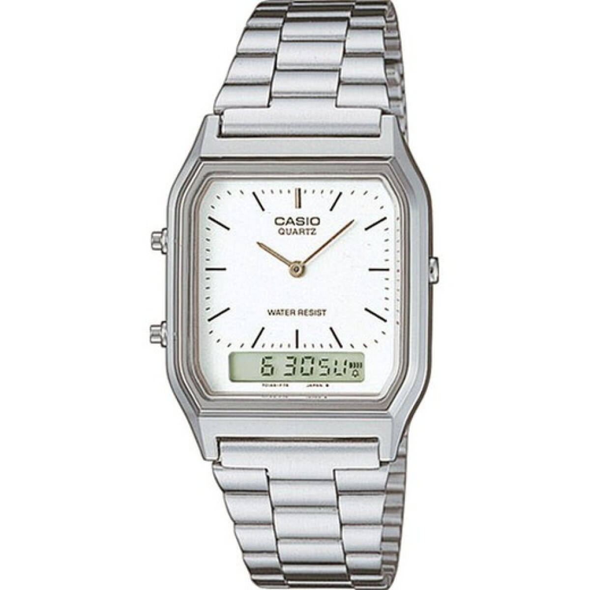 Reloj Casio Retro AQ230A - 7AMQYDF unisex - Plateado 
