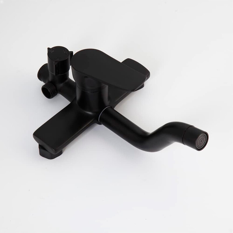 Barral De Ducha Con Teléfono de Ducha Cabezal Brazo Manguera y Monocomando Acero inoxidable Negro Barral De Ducha Con Teléfono de Ducha Cabezal Brazo Manguera y Monocomando Acero inoxidable Negro