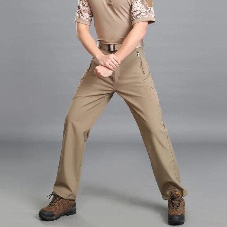 Pantalón táctico en neopreno Piel de Tiburón - Unisex Caqui