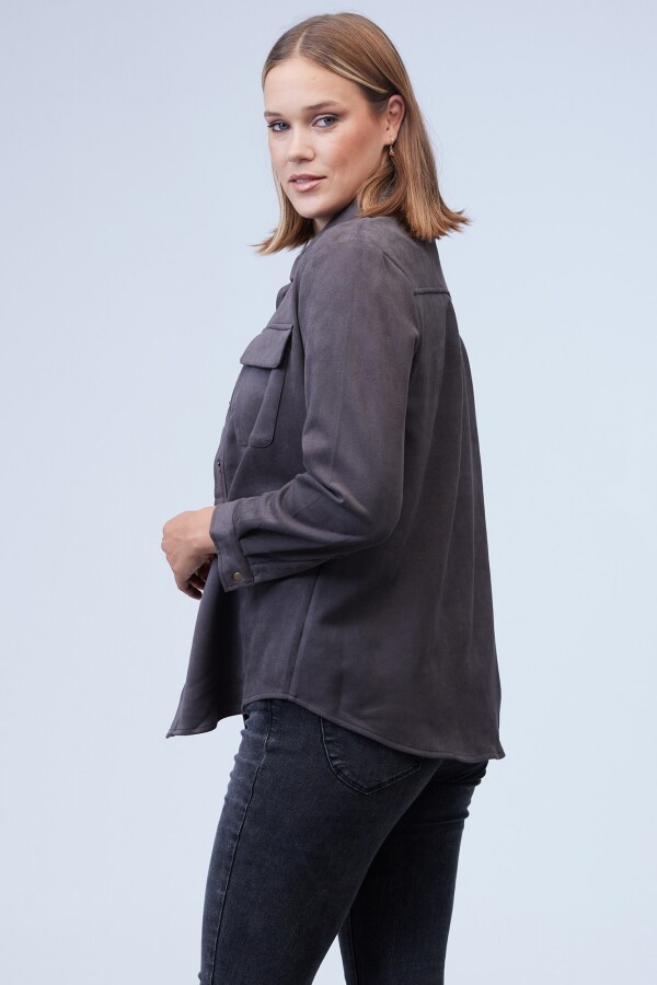 Sobrecamisa Suede GRIS