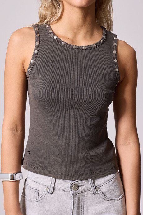 TOP SELENE DIXIE Gris Oscuro