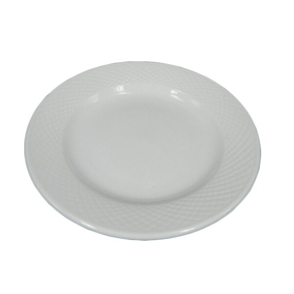 Plato llano blanco 17 cms. S-102 Plato llano blanco 17 cms. S-102