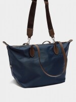 Bolso Shopper De Nylon L azul-marino
