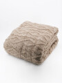FLANNEL TRAMA ROMBOS 2 PLAZAS GRIS (V)