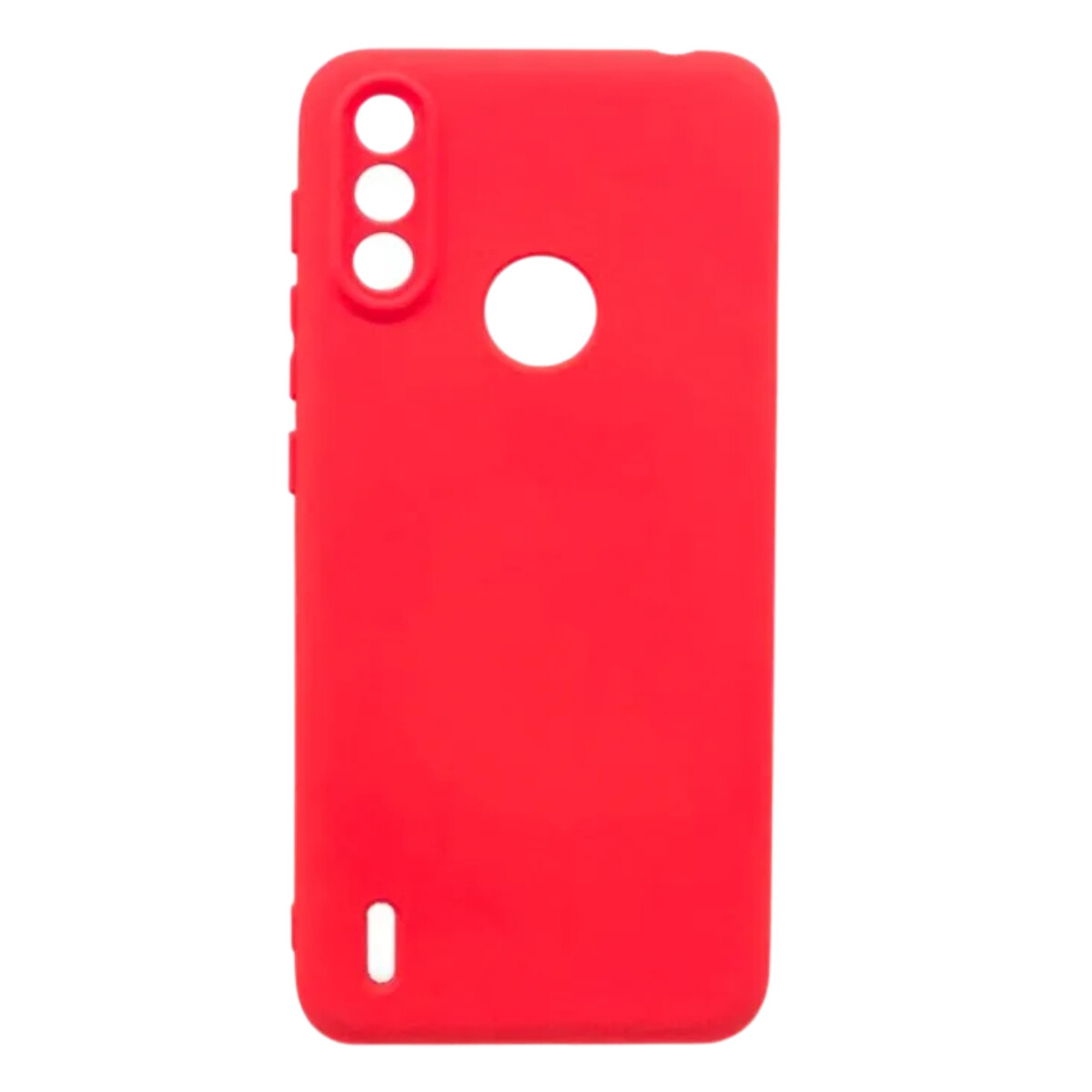 CASE SILICONA MOTOROLA E7I POWER - Rojo 