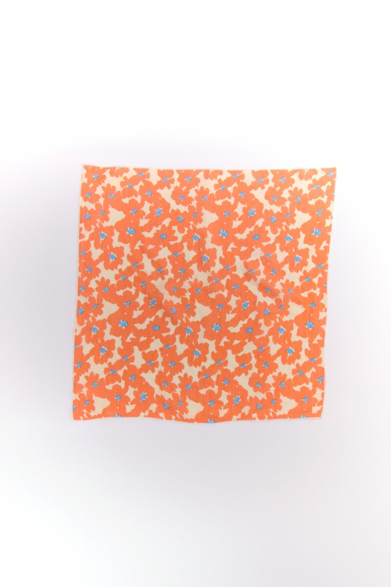PAÑUELO MINI FLOR CORAL
