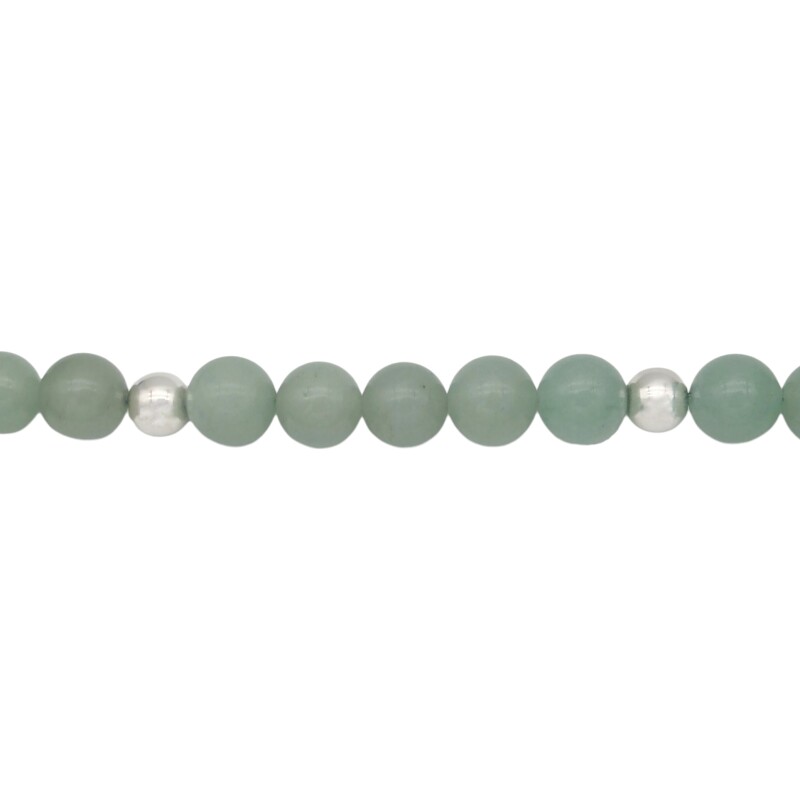 Pulsera Bolitas-Plata 925-Piedra Jade-PU3461 conpiedra