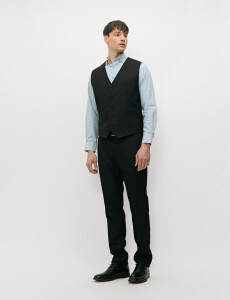 470699 CHALECO VESTIR HARRINGTON LABEL Negro