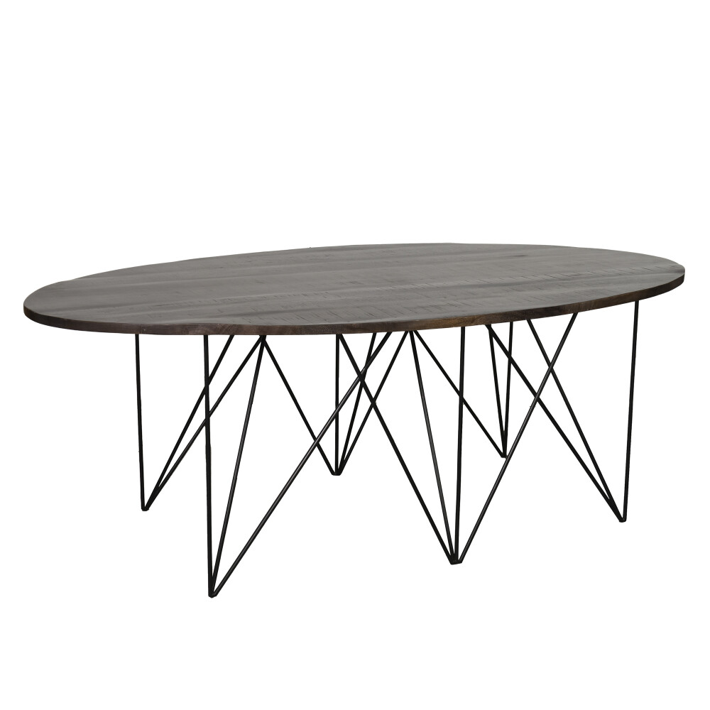 MESA DE COMEDOR MADERA-Y-METAL NATURAL-BEIGE CALCUTA