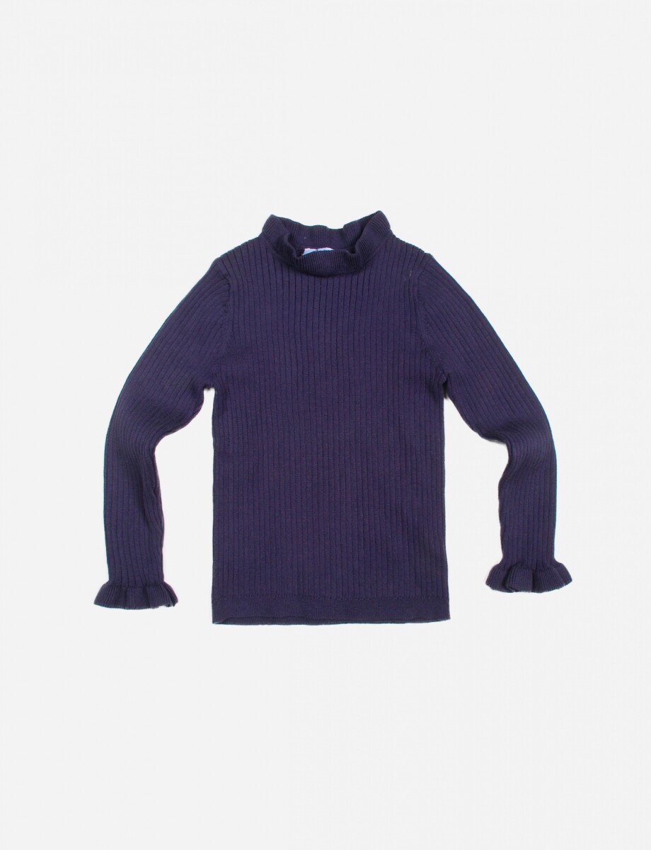 Sweater con volados - AZUL MARINO 