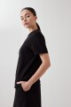 Remera manga corta negro