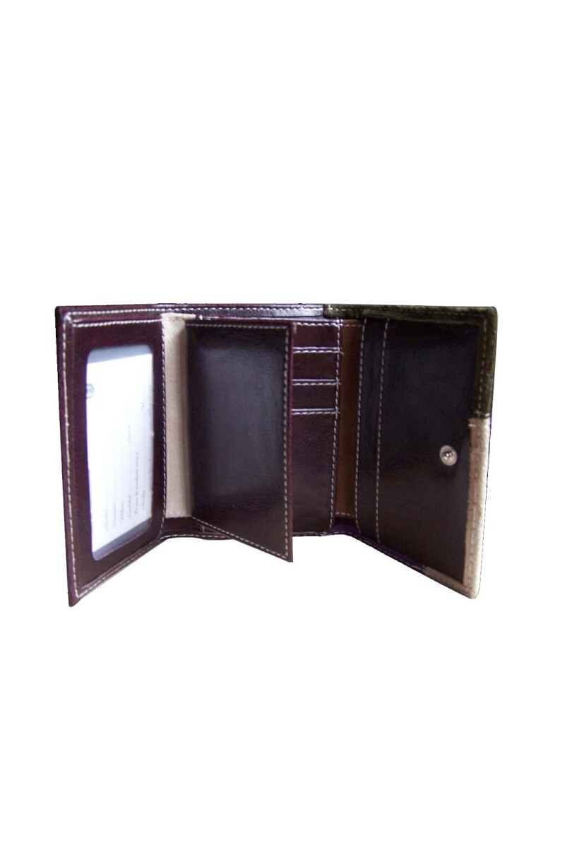 Billetera Trifold Patchwork de Colores Billetera Trifold Patchwork de Colores
