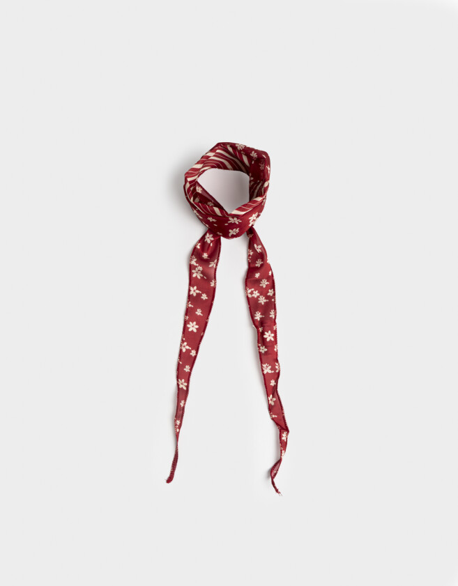 Pañuelos Raso Pañuelo Raso Estampado - Rojo Medio