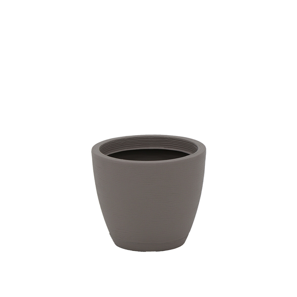 Maceta "ASTECA" Ø28,5x24cm símil cemento c/ plato - TD0276 