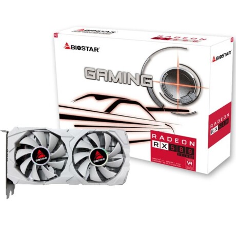 Tarjeta Video Biostar RX580 8GB DDR5 Blanca 001