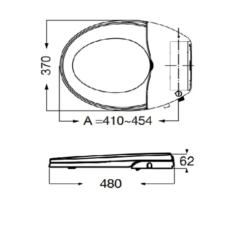 Tapa Con Bidet Incorporado Ferrum Para Lineas Mayo-Atuel-Florencia-Andina 000