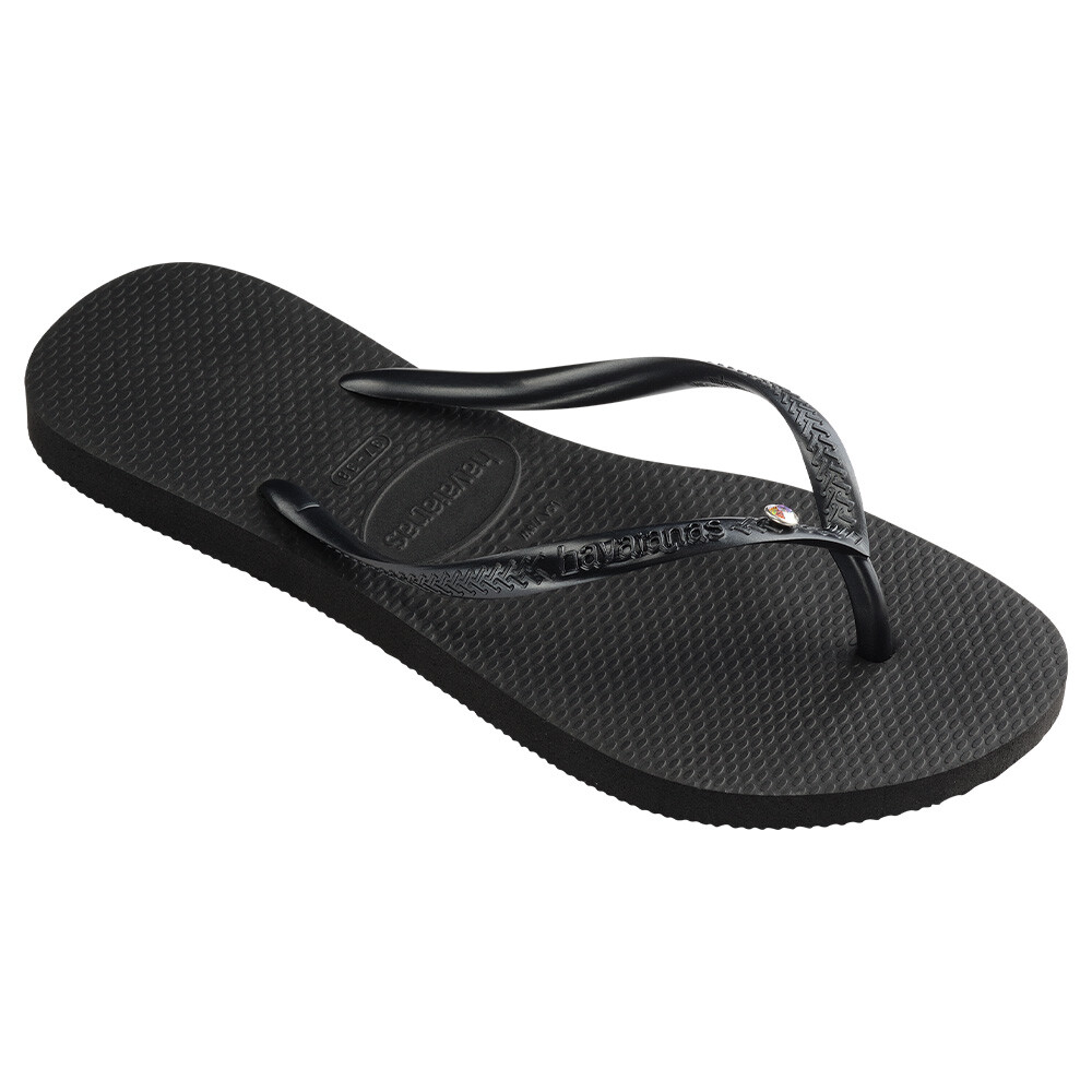 Sandalias Havaianas Slim Crystal Sw Ii Mujer Negro