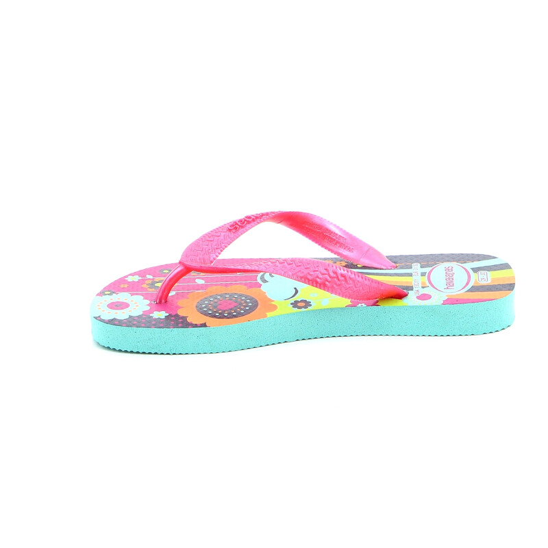 Havaianas Ojota Kids Flores En Planta Rosado-combinado