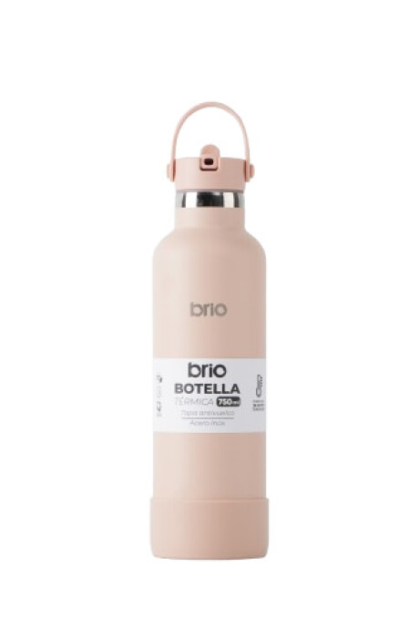 Botella En Acero Inoxidable brio 750ml Con Sorbito Y Manija Salmón