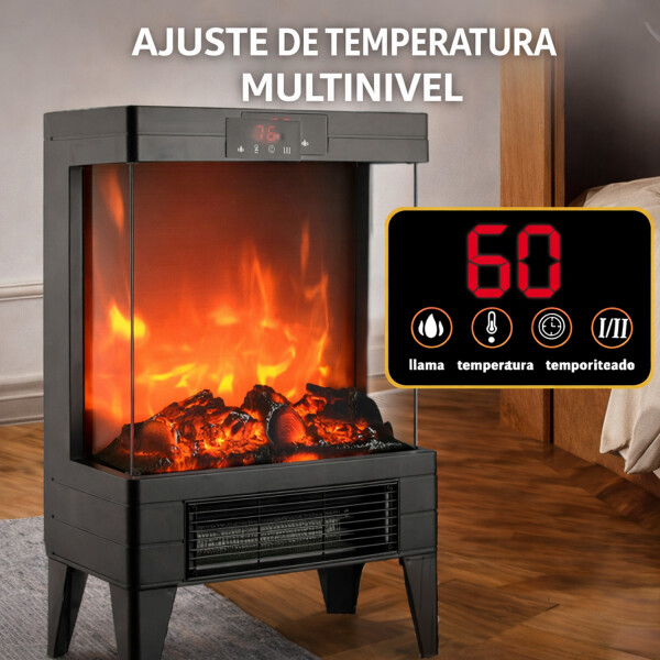 Estufa Led Simil Leña Kassel Ks-elen22 2000w ESTUFA LED SIMIL LEÑA KASSEL KS-ELEN22