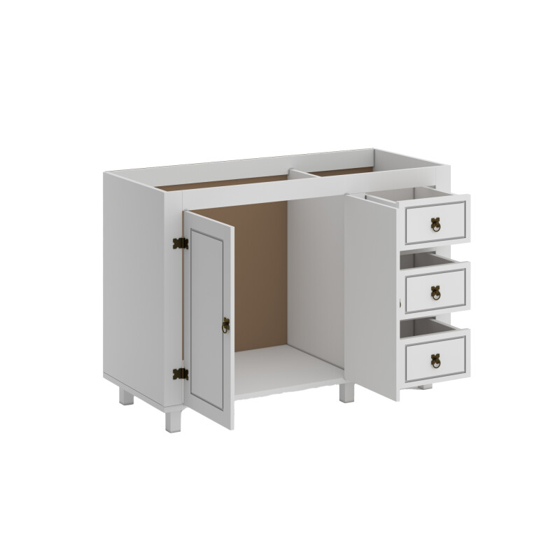 Bajo mesada 2 Puertas, 3 cajones - Linea Mexicana Blanco Bajo mesada 2 Puertas, 3 cajones - Linea Mexicana Blanco