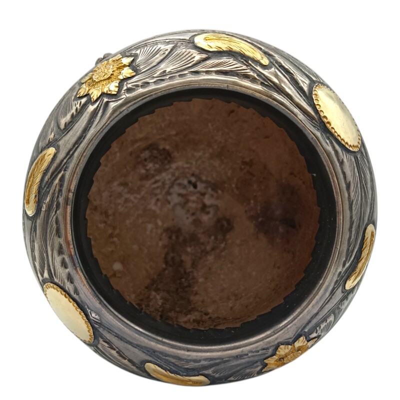 Mate torpedo linea Bresciani - Plata y oro - MTTO37 Marrónuniforme