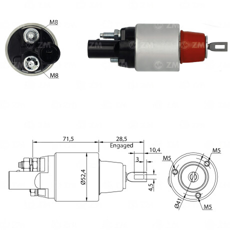 AUTOMATICO DE ARRANQUE VOLKSWAGEN AUDI VW 12V ZM AUTOMATICO DE ARRANQUE VOLKSWAGEN AUDI VW 12V ZM