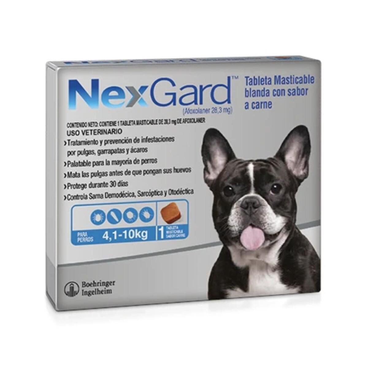 Nex gard Caja X 1 Comp 4-10 Kg 