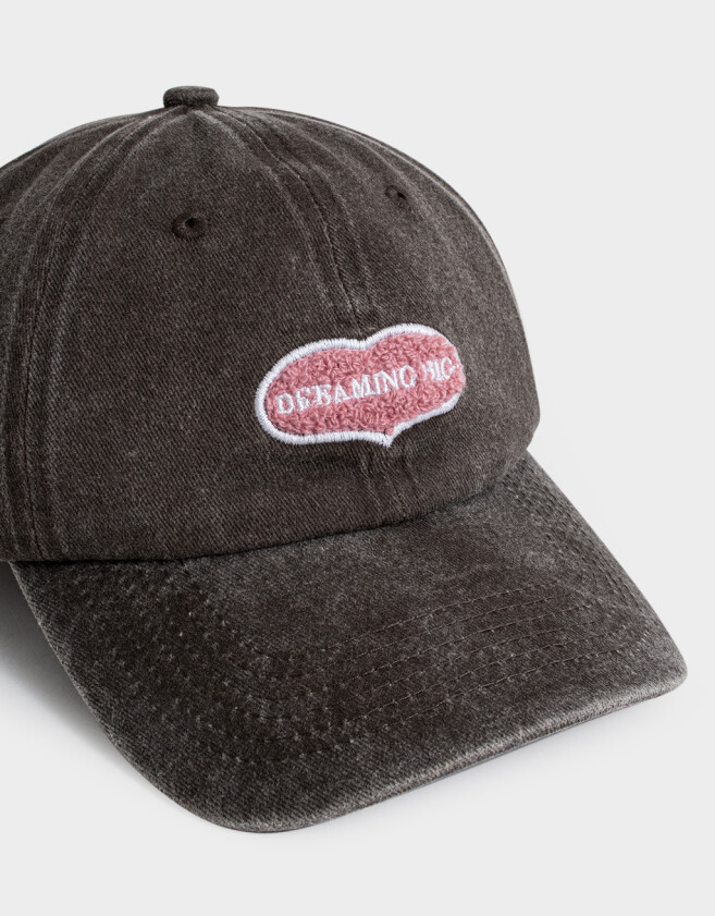 Caps Gorra Denim Parche - Marron Oscuro