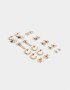 Aros Sets Perlas Aros Set 10 Argollas Y Pasantes - Dorado