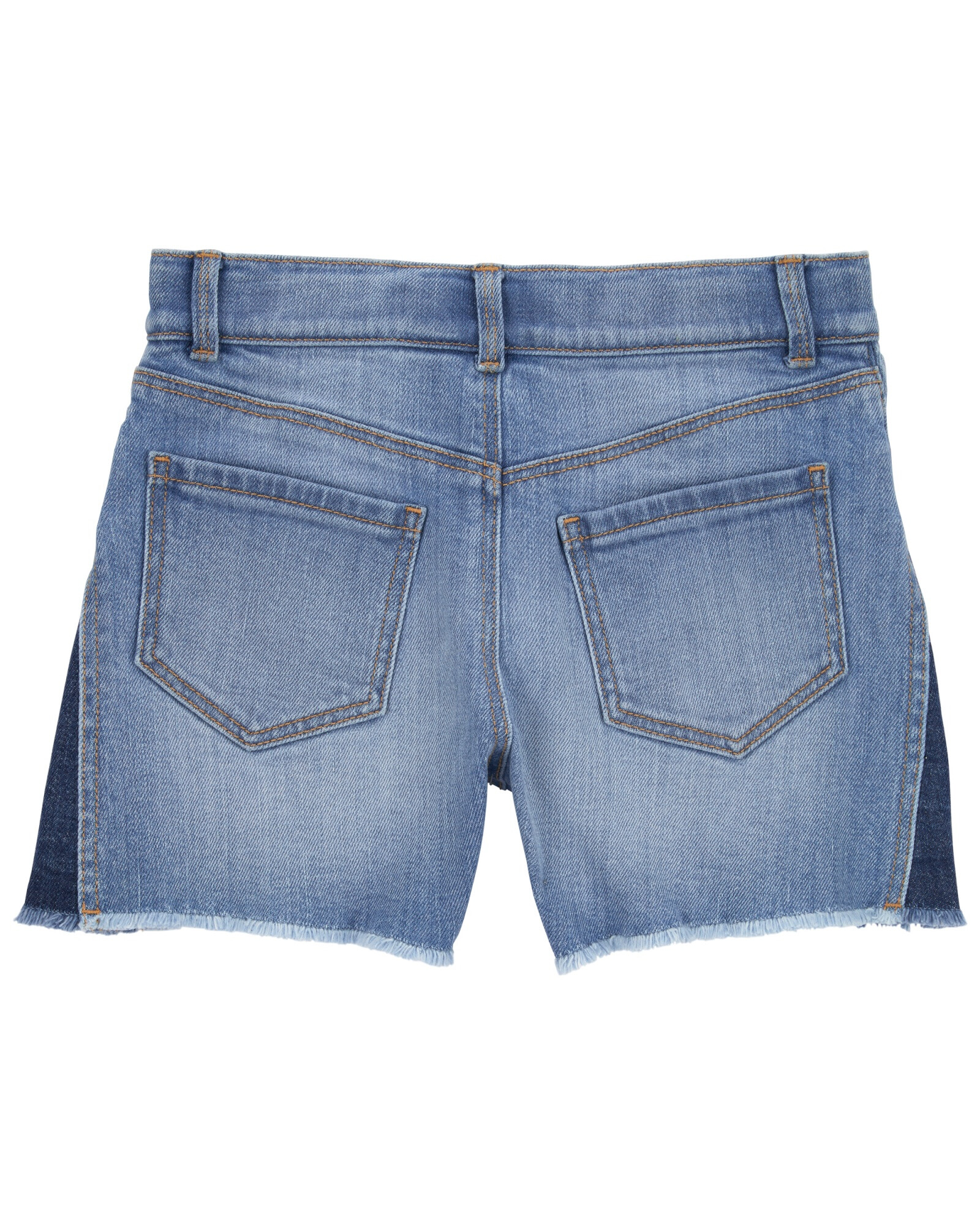Short jean con piezas laterales Short jean con piezas laterales