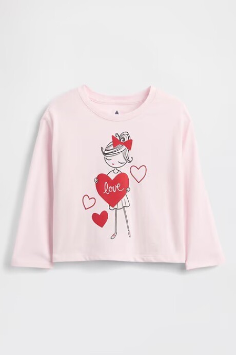 Remera Gráfico Toddler Niña Pink Dogwood