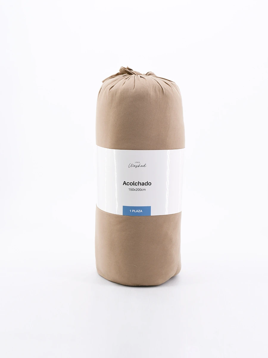 ACOLCHADO 1 PLAZA - BEIGE 