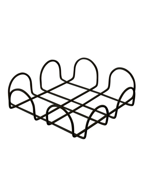 SERVILLETERO C/ONDAS 18.5X18.5X7CM NEGRO SERVILLETERO C/ONDAS 18.5X18.5X7CM NEGRO