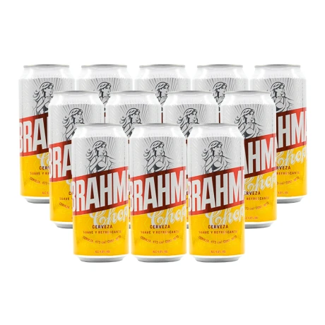 Cervezas x12u BRAHMA Lata 473 ml Cervezas x12u BRAHMA Lata 473 ml
