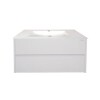 Mueble de baño suspendido Blanco 80 cm con bacha de loza Mueble De Baño Suspendido Blanco 80 Cm Con Bacha De Loza