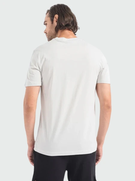 Hugo Boss -Remera de algodón con logo, regular fit , THINKING Gris