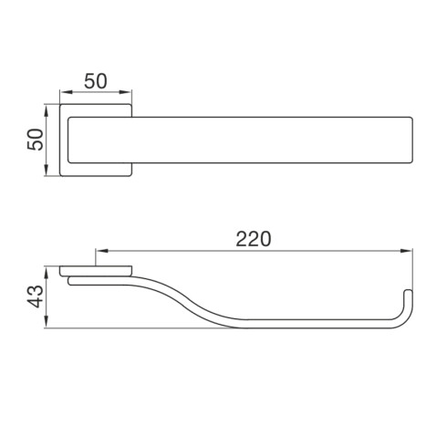 Toallero De 45 Cms Serie Skyline Fv 000