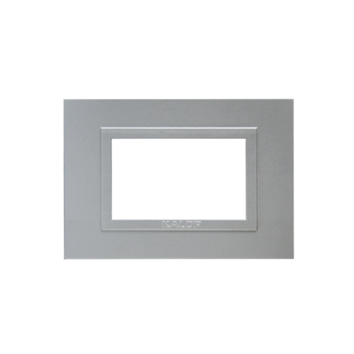 PLACA 3 MOD. ZEN METAL PLATA 