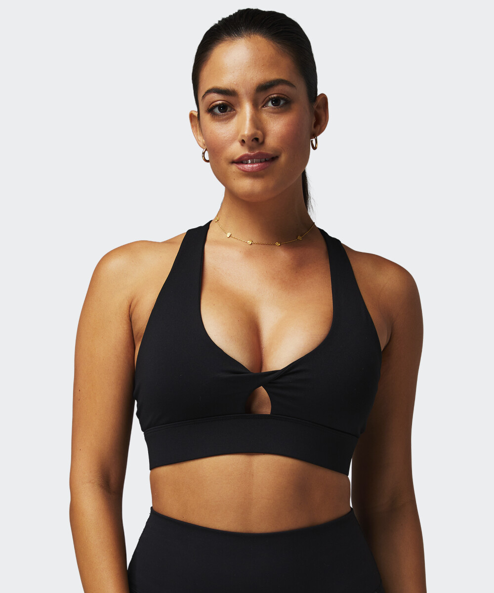 Bra Fabletics Deportivo Oasis Twist Medium Impact - Negro 