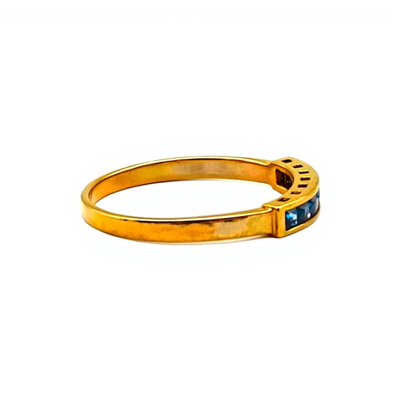 Anillo Sin Fin-Oro Bajo-Piedra Zafiro-AN8117 conpiedra