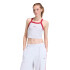 Musculosa de Mujer Adidas Essentials Bordado Gris - Rojo