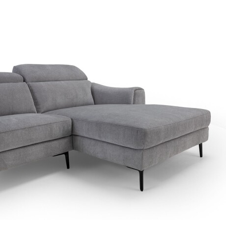 Rinconera Luke - Tela Microfibra - Chaise Derecho 6686-7 Gris
