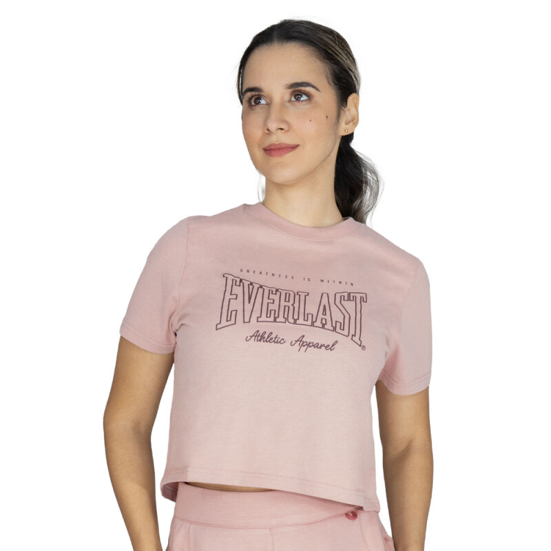 CROP TOP FEM EVELAST GREATNESS PK W6 S ROSA/GRAFITO