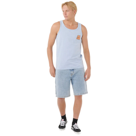 Musculosa Rip Curl Raw Energy Bubble - Celeste Musculosa Rip Curl Raw Energy Bubble - Celeste