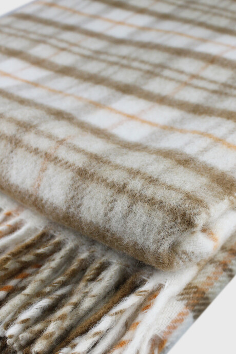 Manta 100% Lana Cuadros