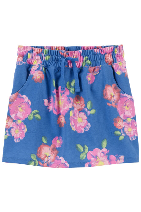 Short pollera de algodón diseño floral Short pollera de algodón diseño floral